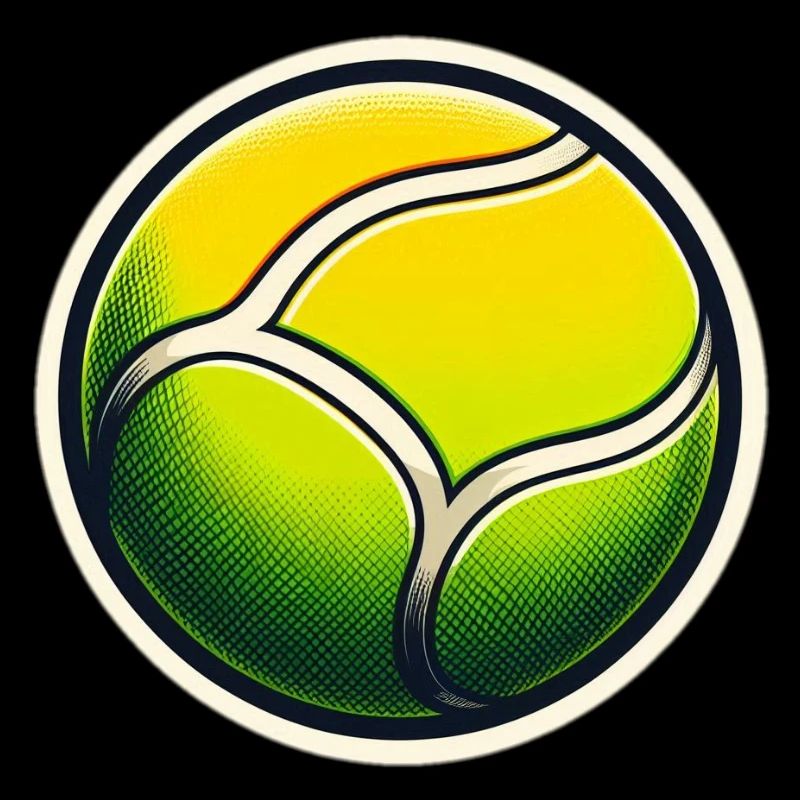 Balle de tennis Vert Jaune