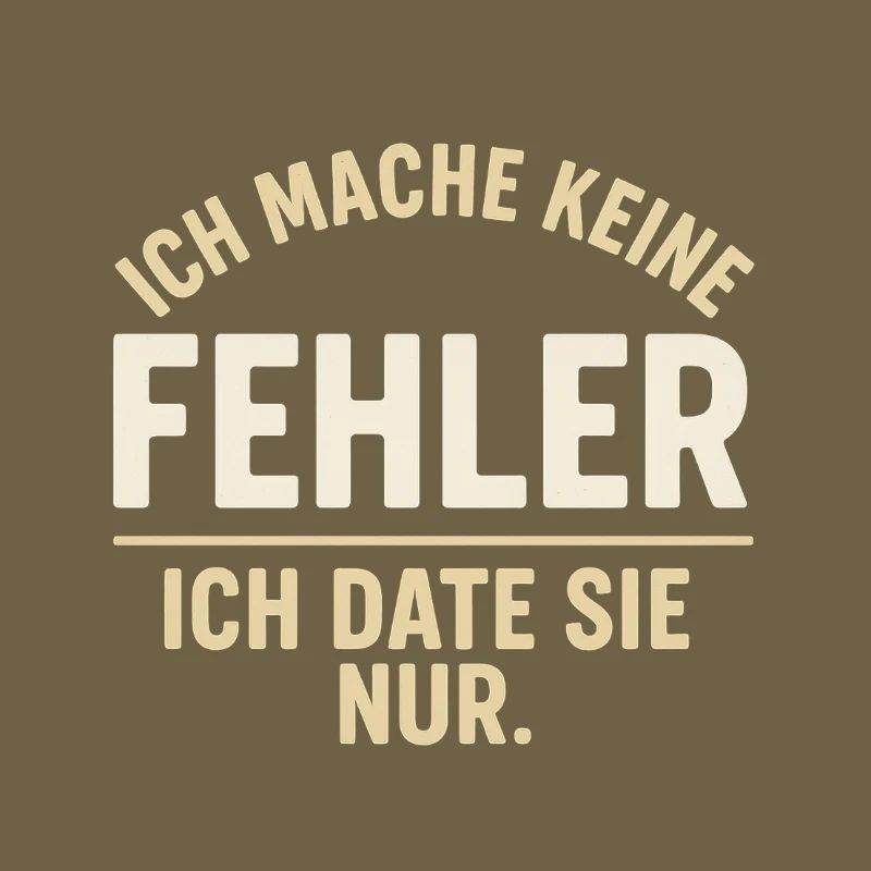 Ich date sie nur – Fehlerthema
