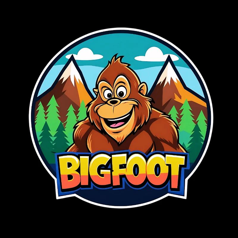 BigFoot Cartoon Wilderness Logo
