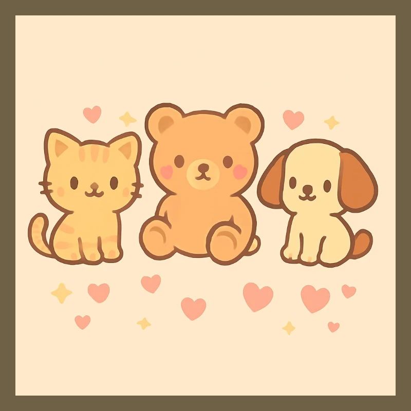Cute cartoon drawing.