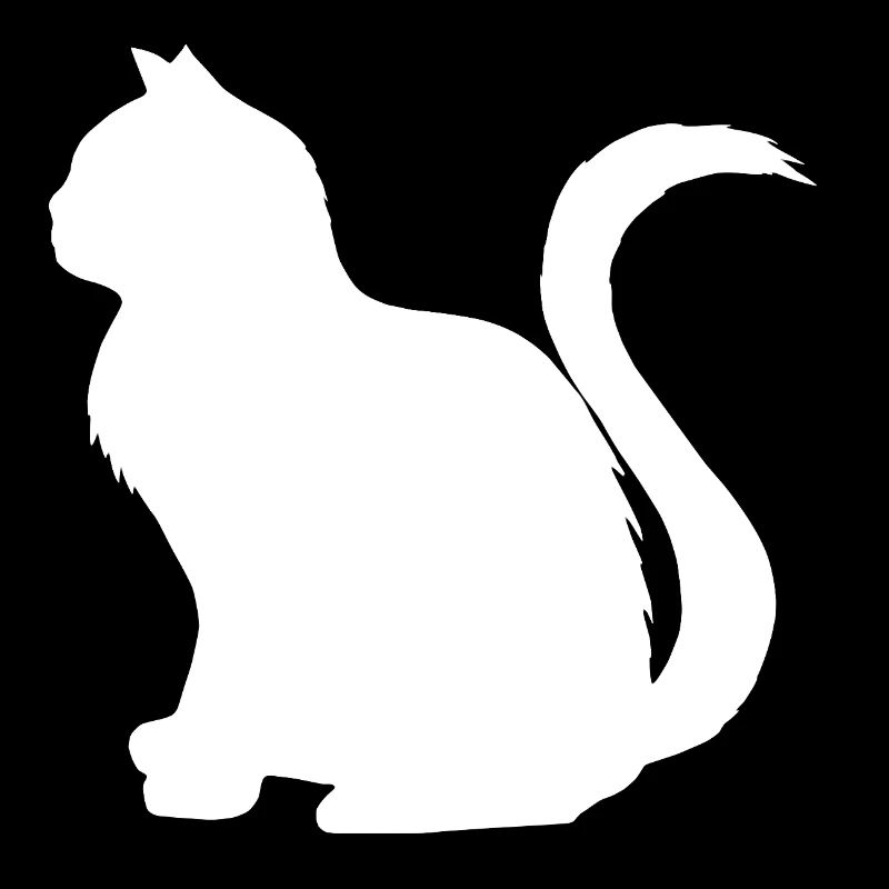 katzen, silhouetten, sitzend