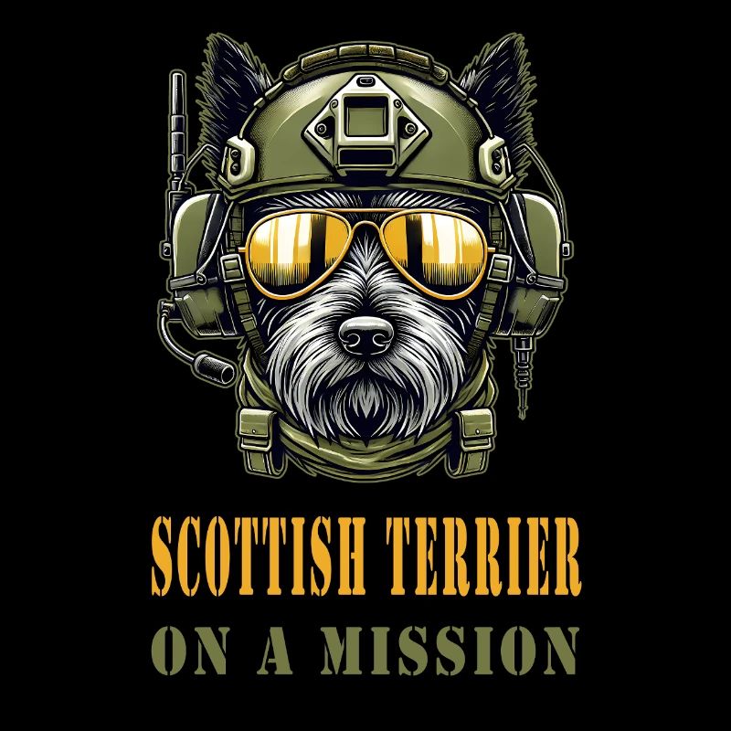 Scottish Terrier on Mission - Military