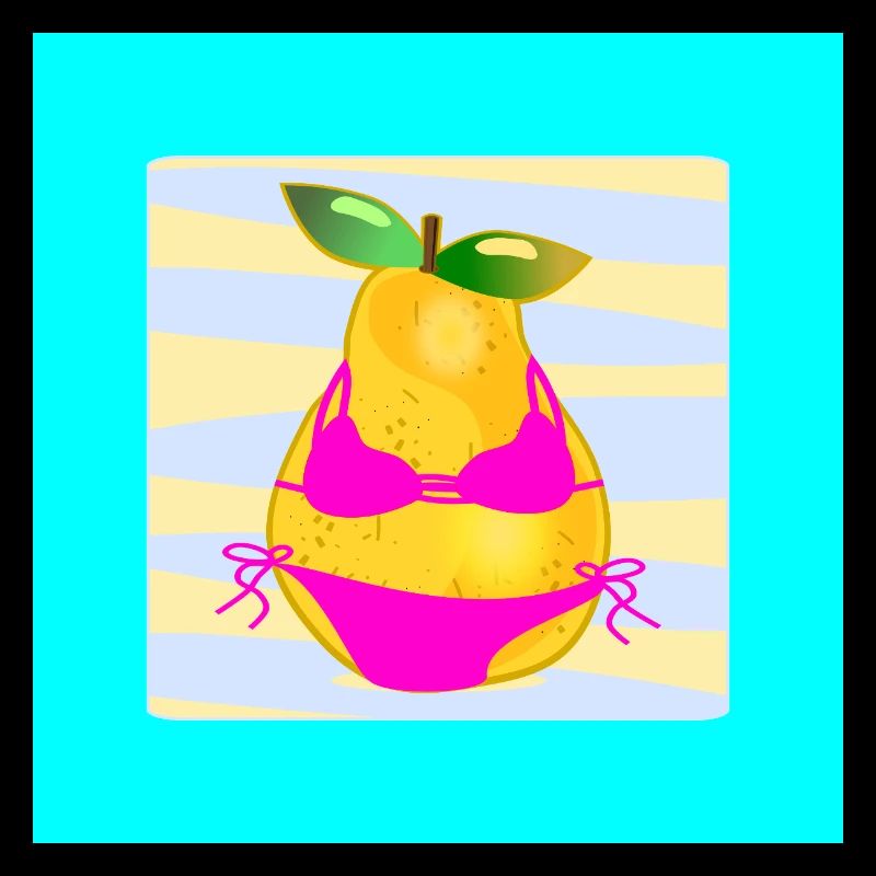 Lustiger birnenförmiger Körper Bikini Sommer
