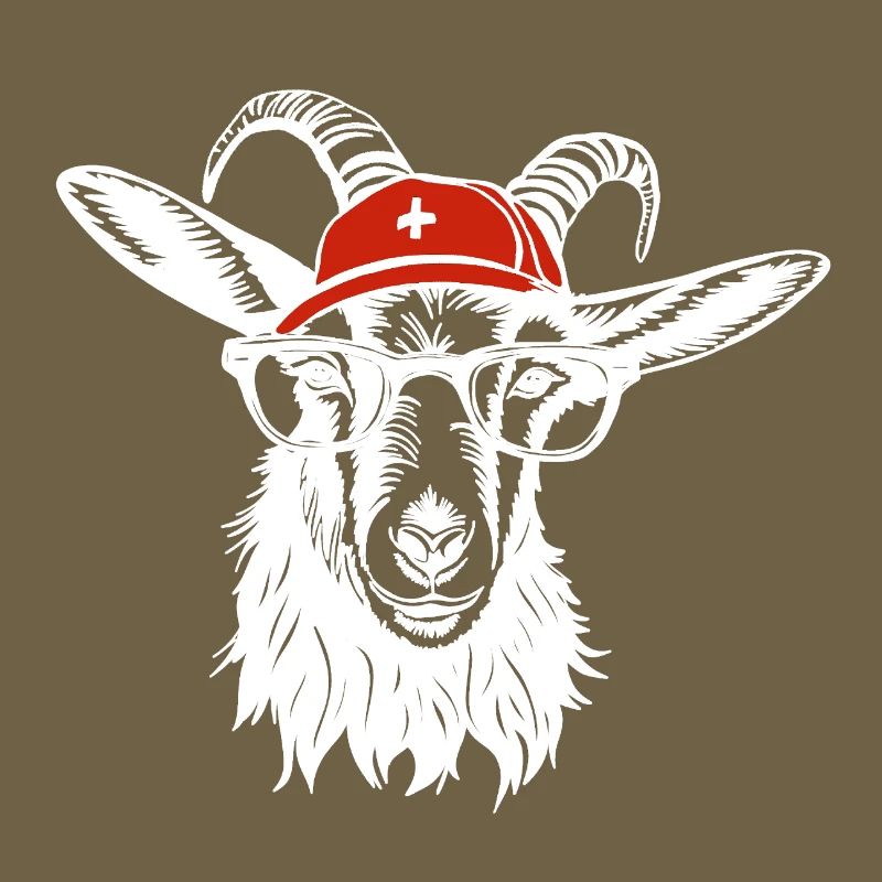 Switzerland billy goat white