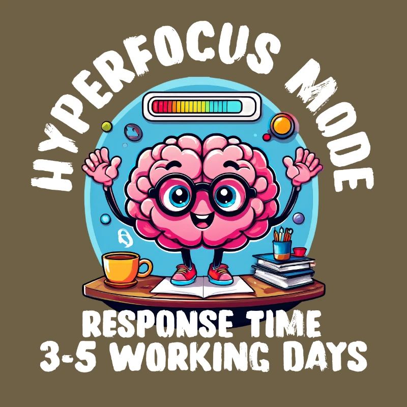Hyperfocus Loading – Funny Neurodivergent T-Shirt