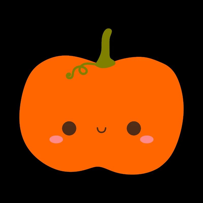 Cute Smiling Pumpkin Illustration