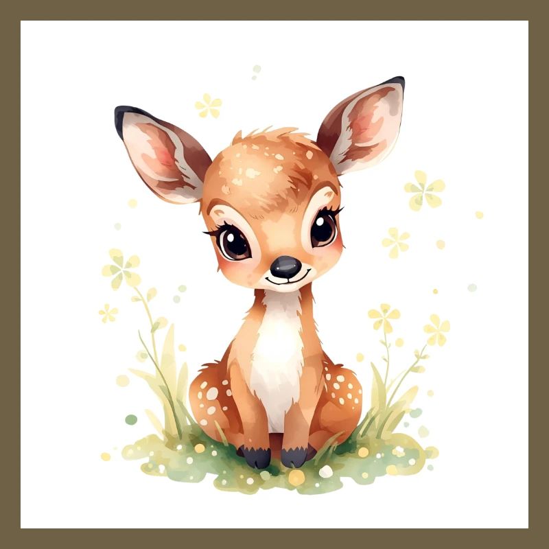 Mignon bébé cerf