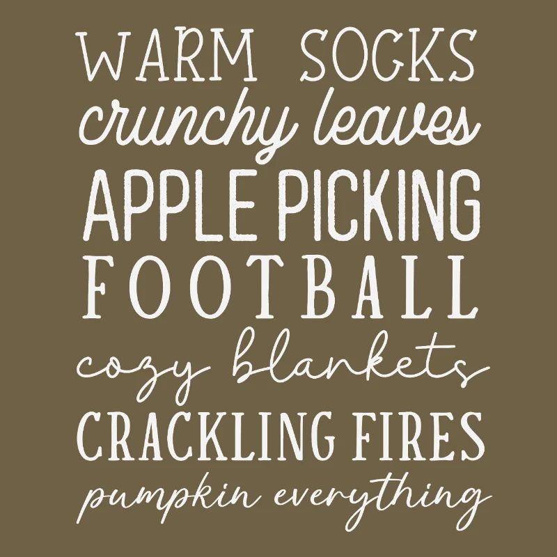 Autumn Reading Desire Text Design for Clothes