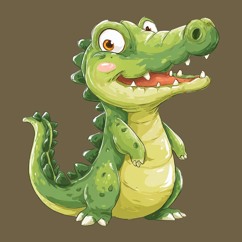 Mignon bébé crocodile