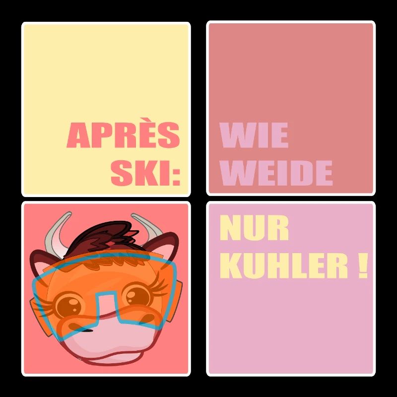 APRÈS-SKI SKI VACHE DRÔLE