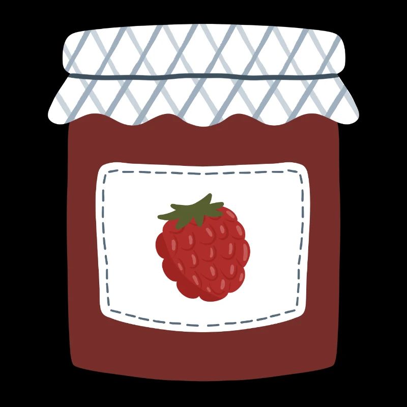 Illustration de pot de confiture de baies