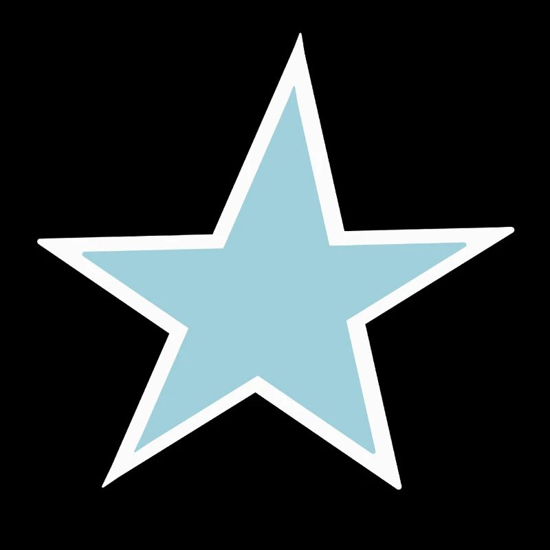 Bright Blue Star Art
