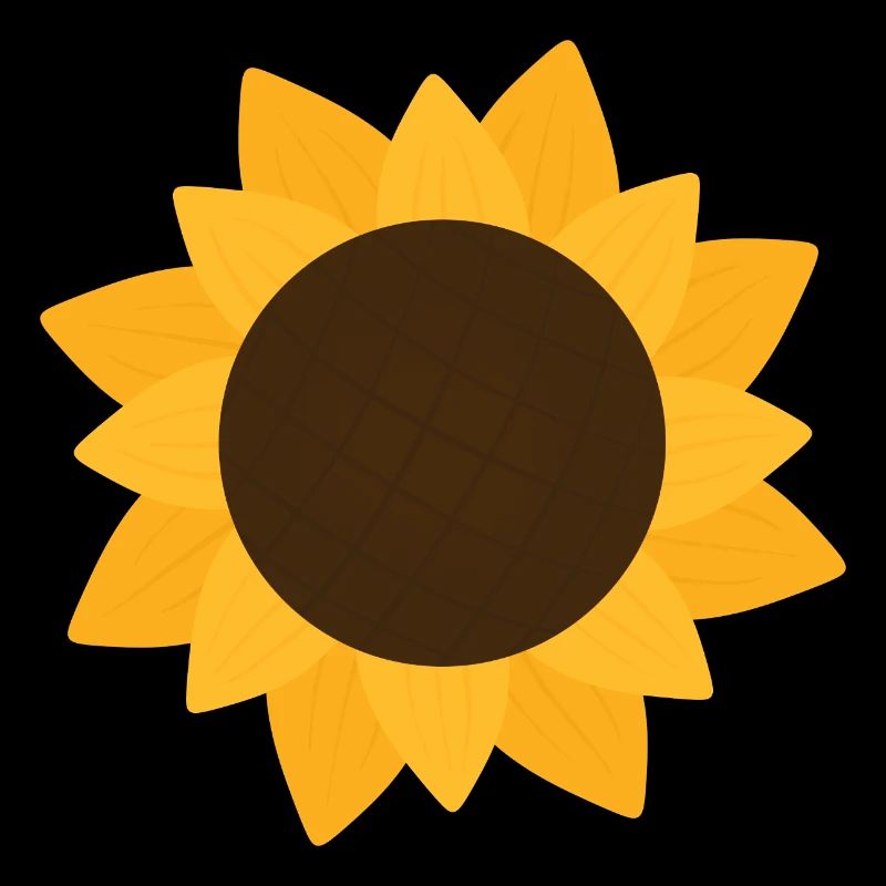 Motif botanique de tournesol ensoleillé