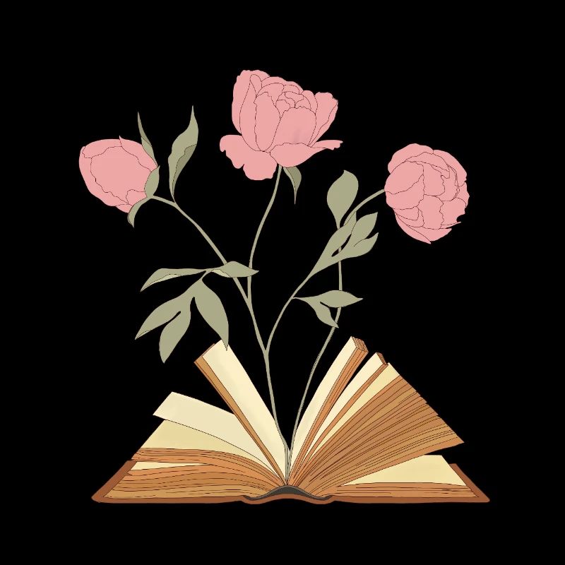 Conception d’illustration de livre floral