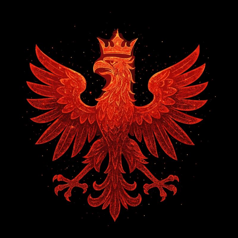 Pologne Polska Eagle drapeau rouge paillettes cadeau