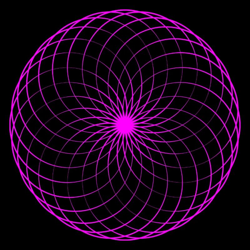 Neonspirale Netz Torus