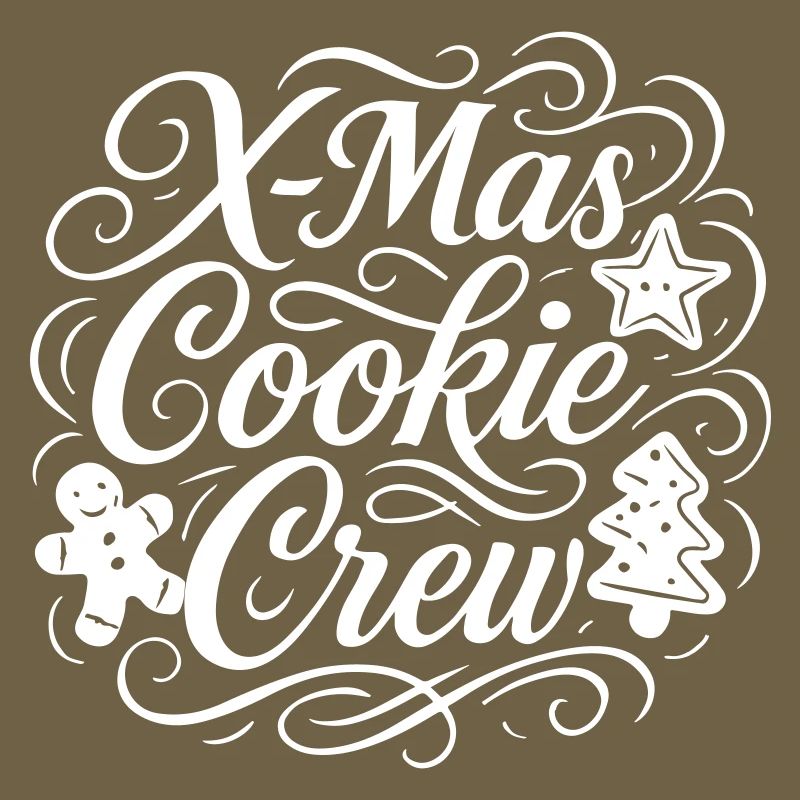 Équipe de Noël de cuisson des biscuits