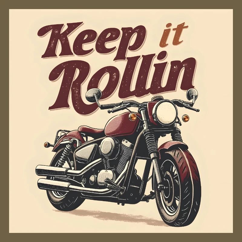 Keep it Rollin' – Typographie minimaliste