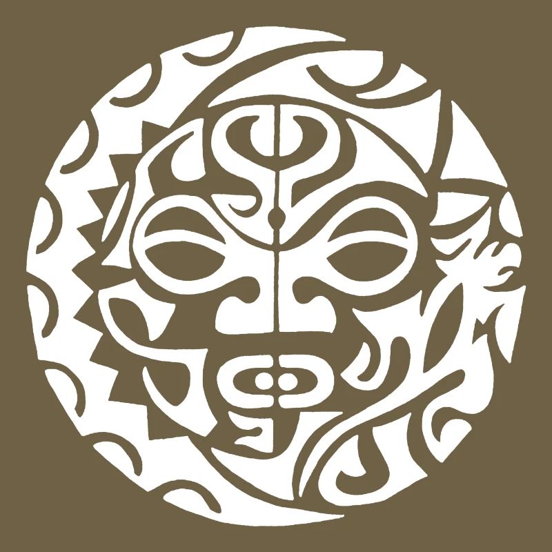 Polynesischer Schädel (weiß)