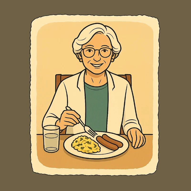 À la table du petit-déjeuner