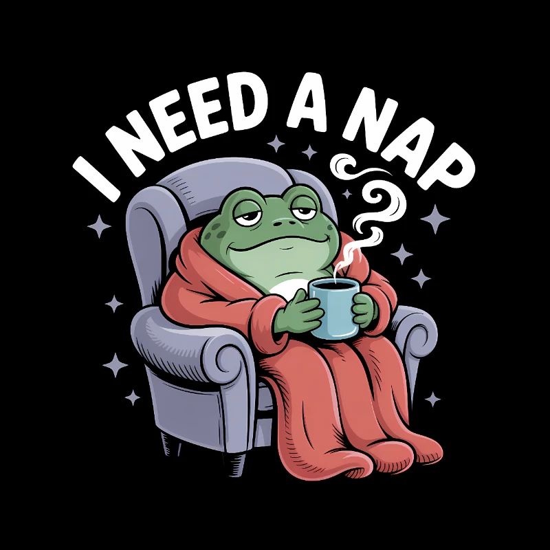 I need a Nap - Funny Frog T-Shirt