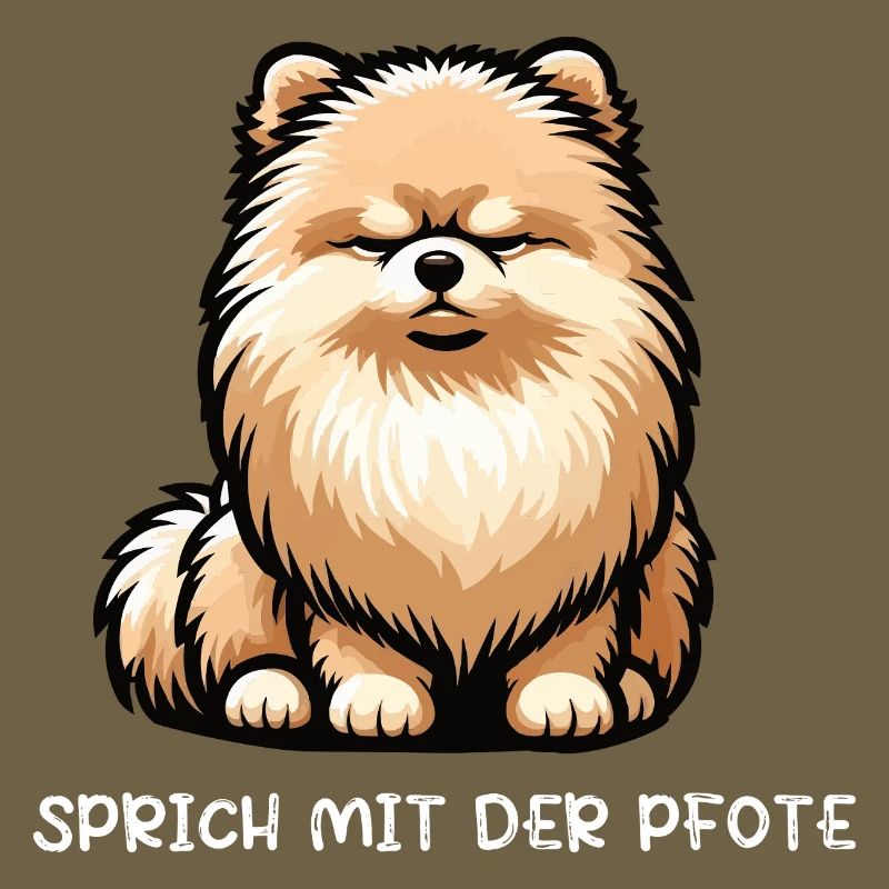 Sprich mit der Pfote Zwergspitz Zwergspitze Spitz