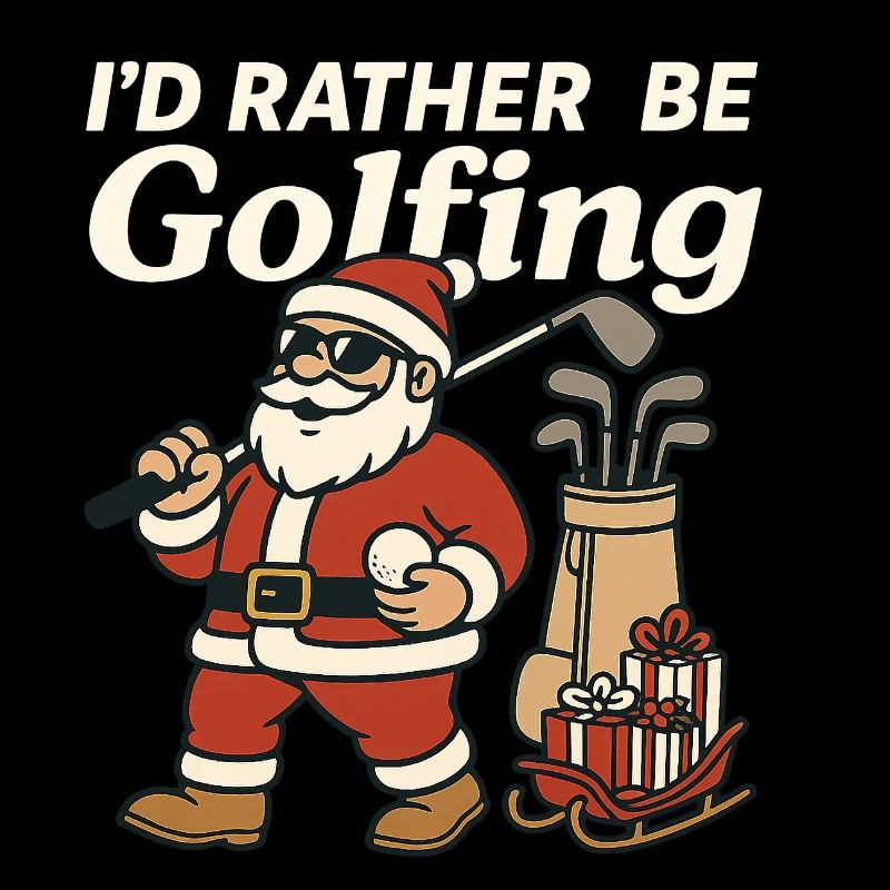Lustiges Golf Shirt Weihnachtsgeschenk Golfer