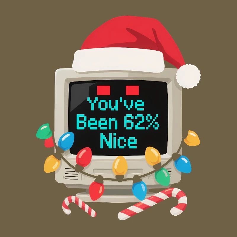 Computer Weihnachten KI Sarkastisch Tech Geschenk