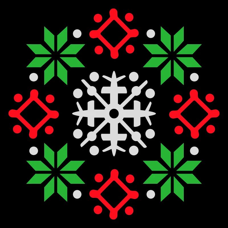 flocons de neige motif Noël pull neige