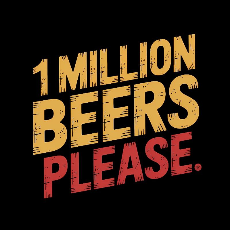 Eine Million Biere bitte - Lustiges Trinken Meme