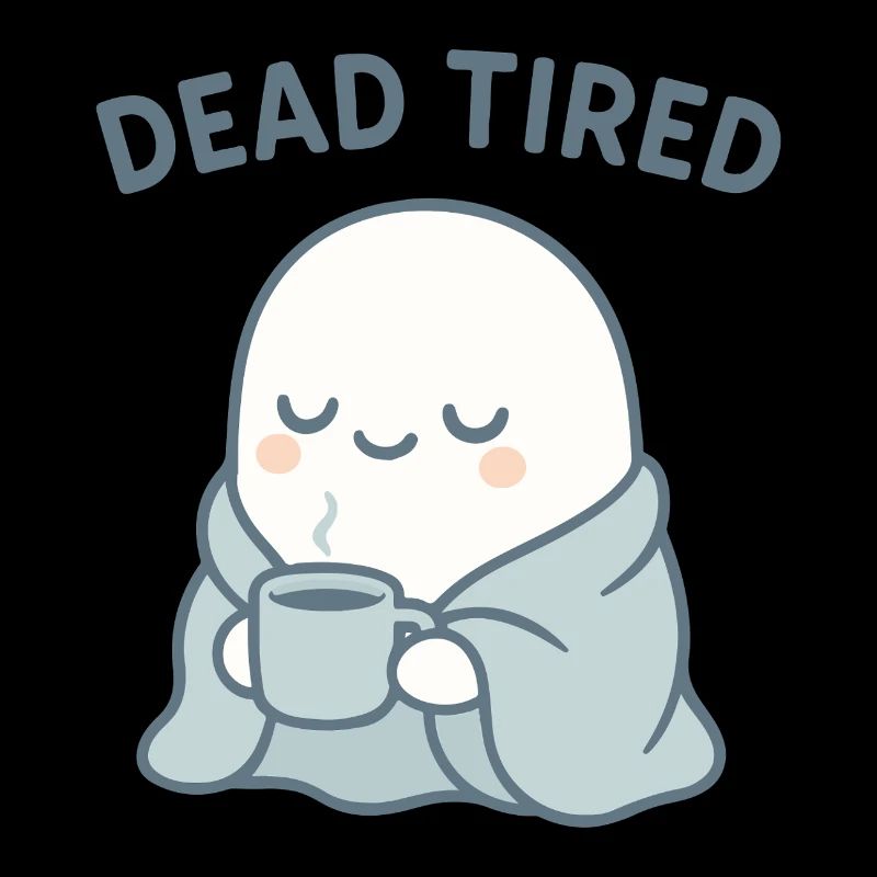 Dead Tired Ghost Cozy Mug
