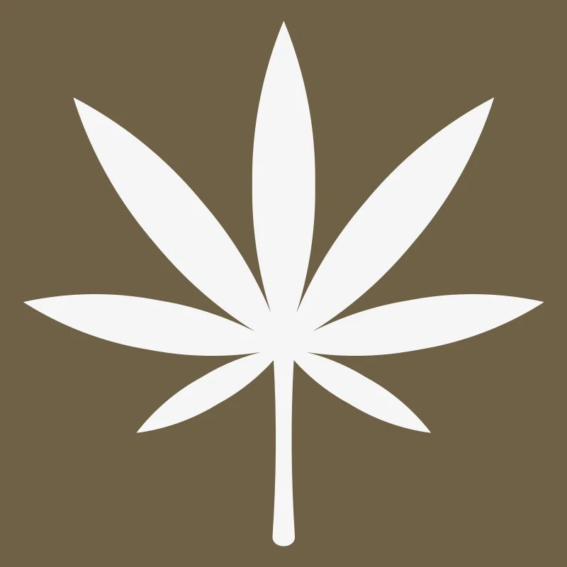Cannabis / Marijuana / Feuille de chanvre (blanc)