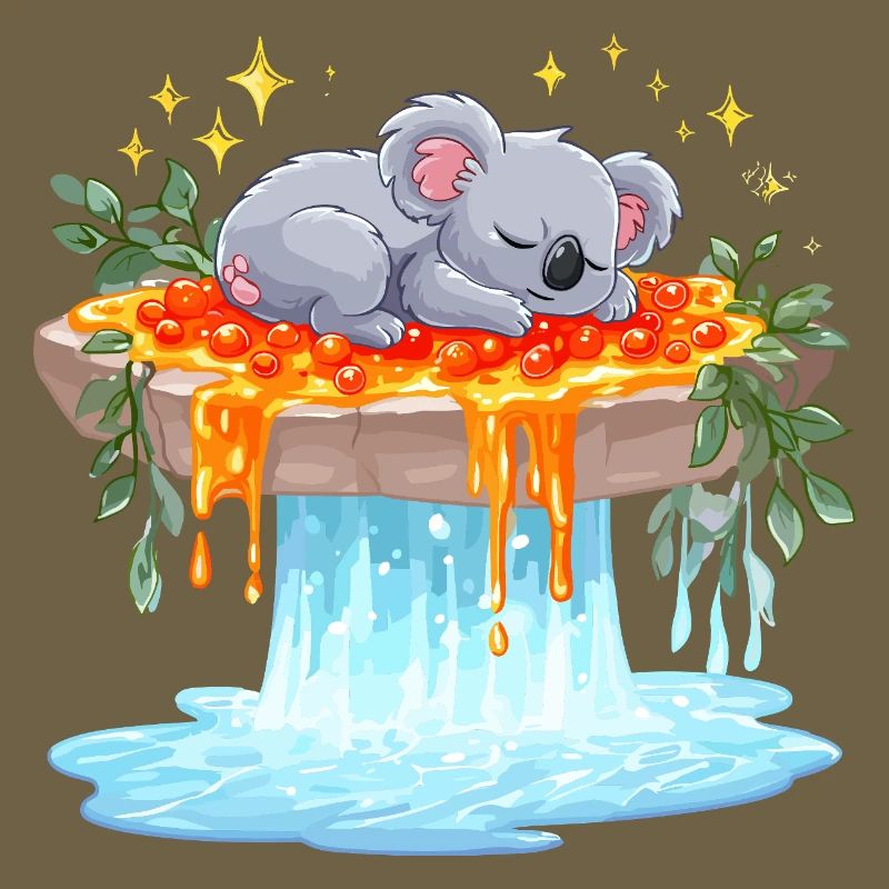Rivière de lave Koala Dream