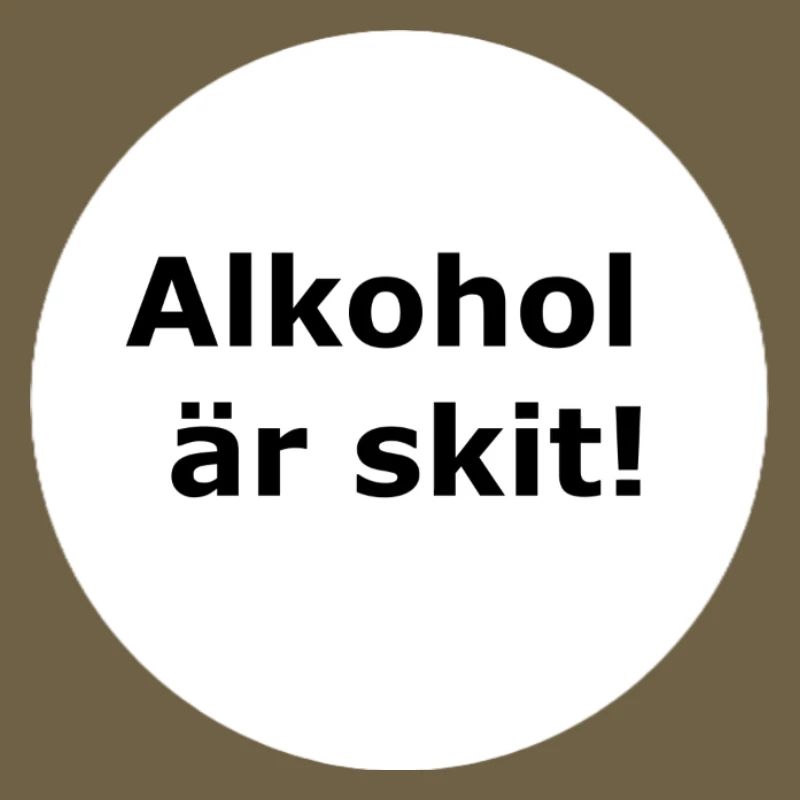 L’alcool, c’est nul (cercle blanc)