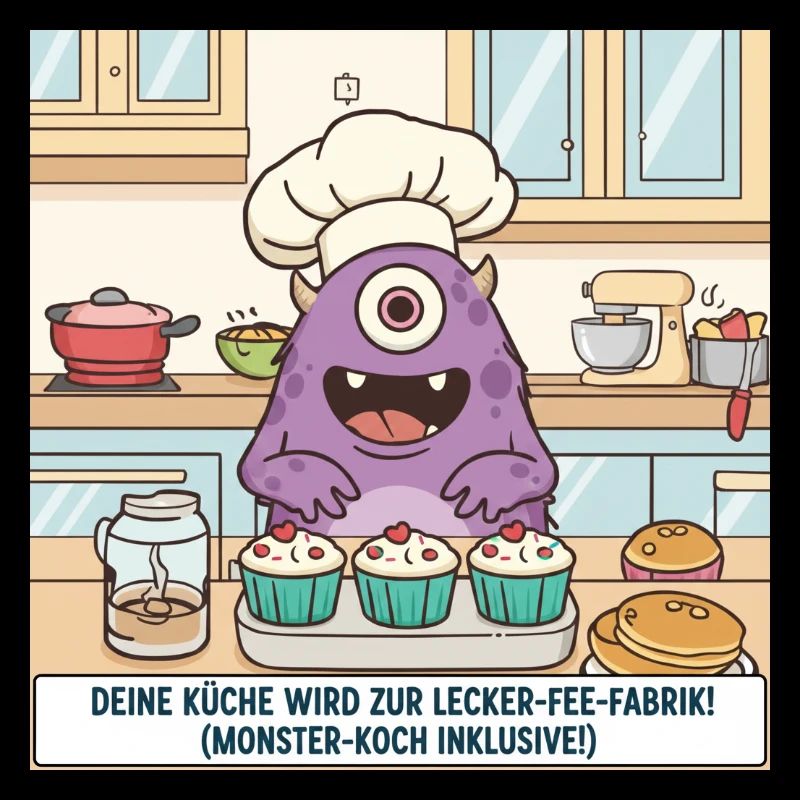 Monsterkoch backt Cupcakes