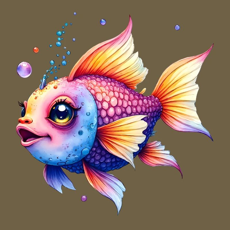 Lebendiger Regenbogenwassermann