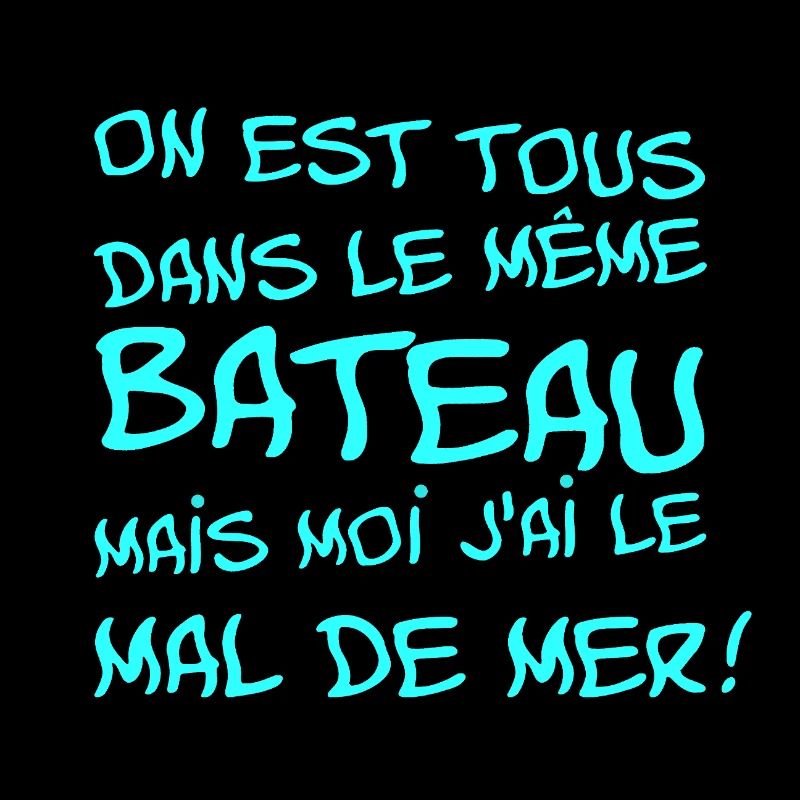 TOUS DANS LE MÊME BATEAU MAIS J'AI LE MAL DE MER