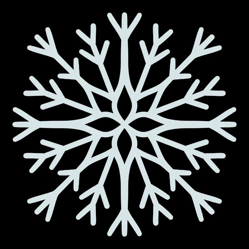 Flocon de neige géométrique glacé