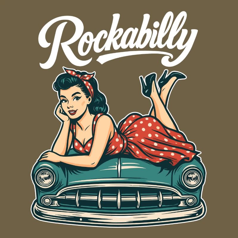 Rockabilly Oldtimer Auto Pin Up Retro Geschenk