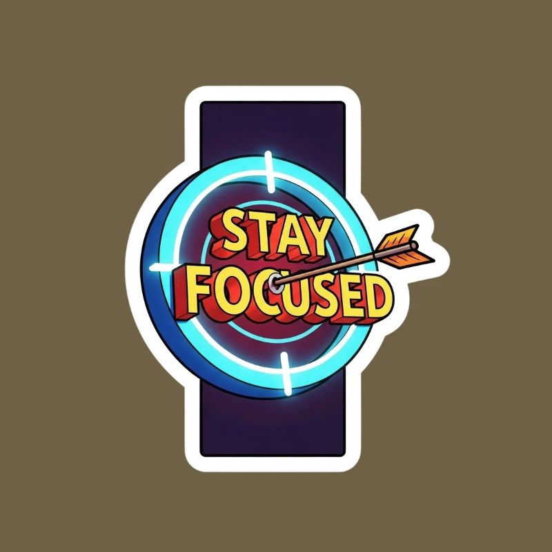 Stay Focused Target Neon