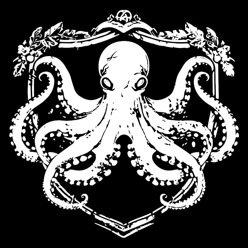 Oktopus Wappen Emblem