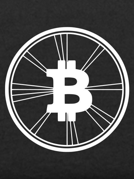Bitcoin Logo Modern Wireframe Krypto