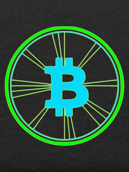 Bitcoin Wireframe Speed Future Vektor