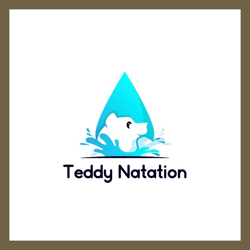 Teddy Bear and Wave Swim