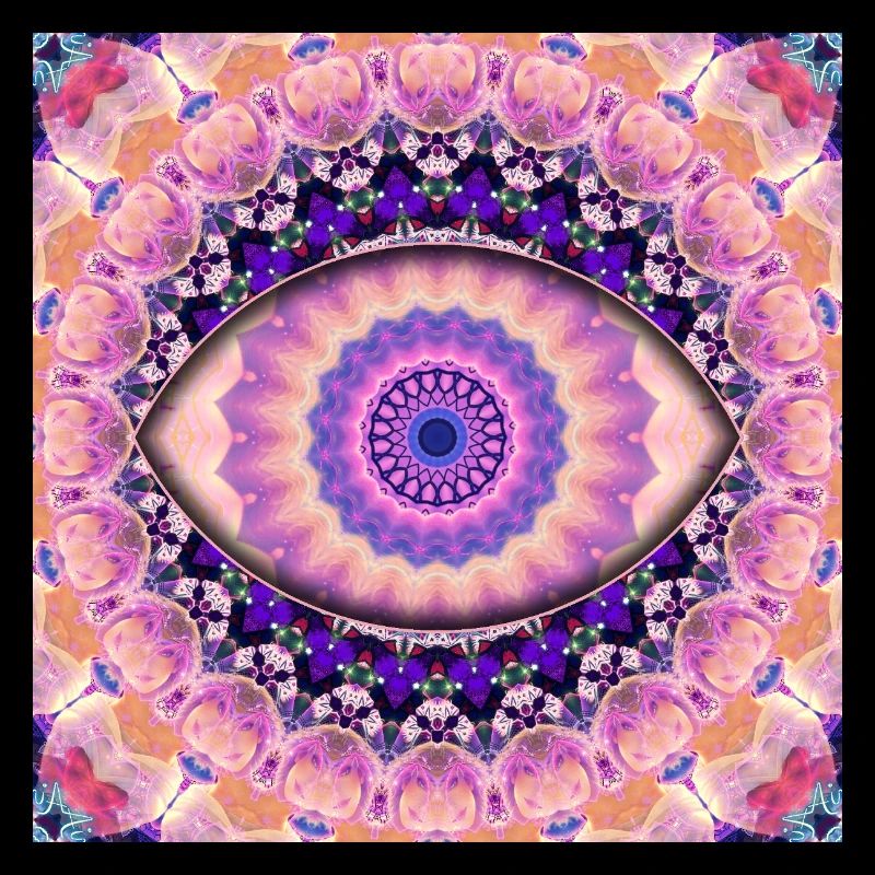 Kaleidoskopisches Augenmandala