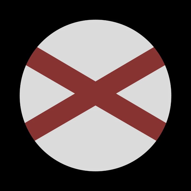 Drapeau rond de l’Alabama