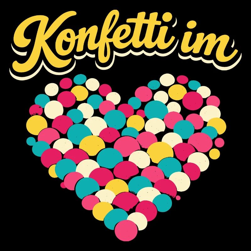 karneval konfetti im herzen