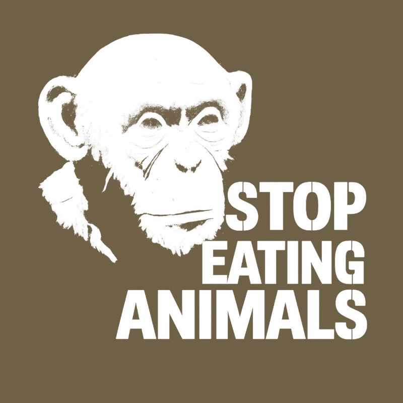 Arrêtez de manger des animaux – Conception du chimpanzé