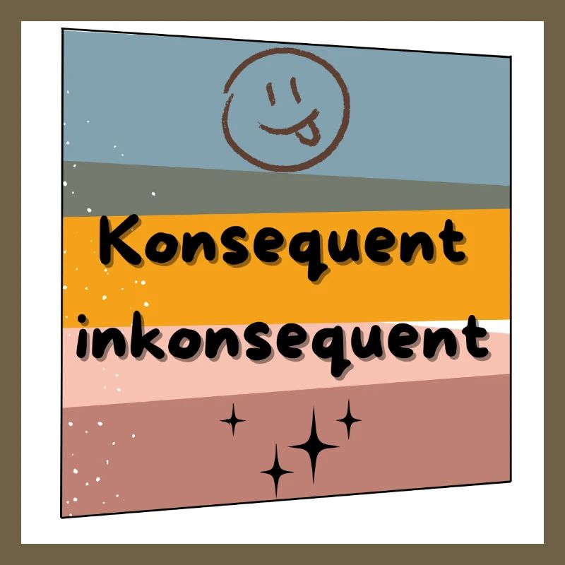 Konsequent inkonsequent Farbkontrast