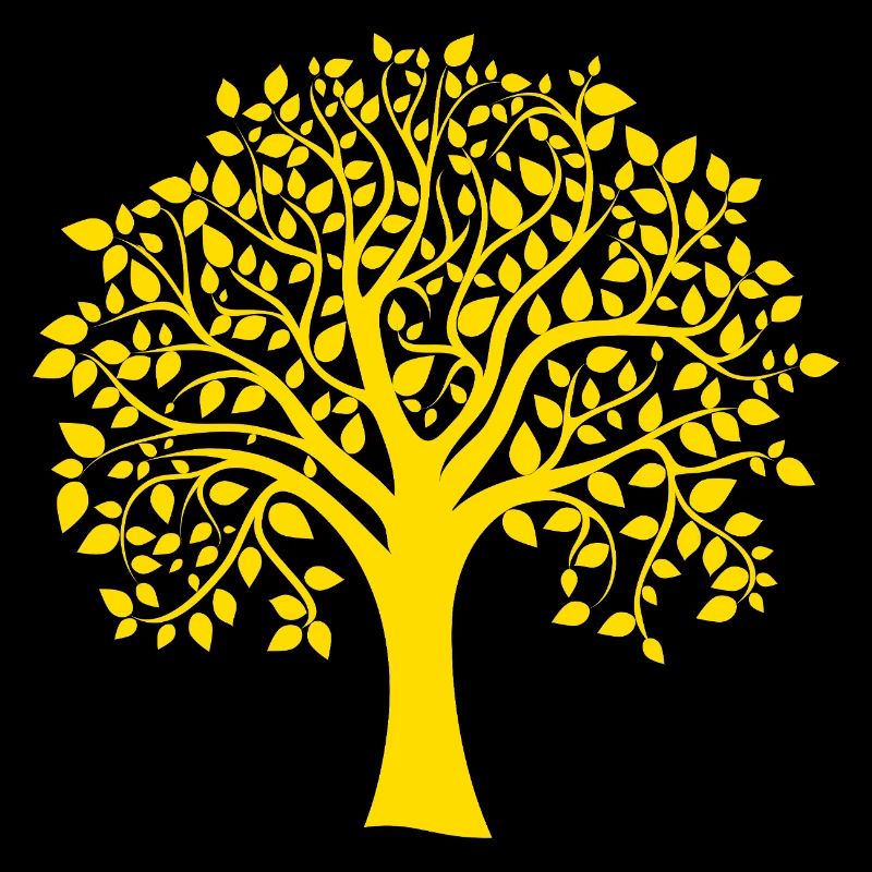 Icon Orange Jumbo Tree Print Silhouette